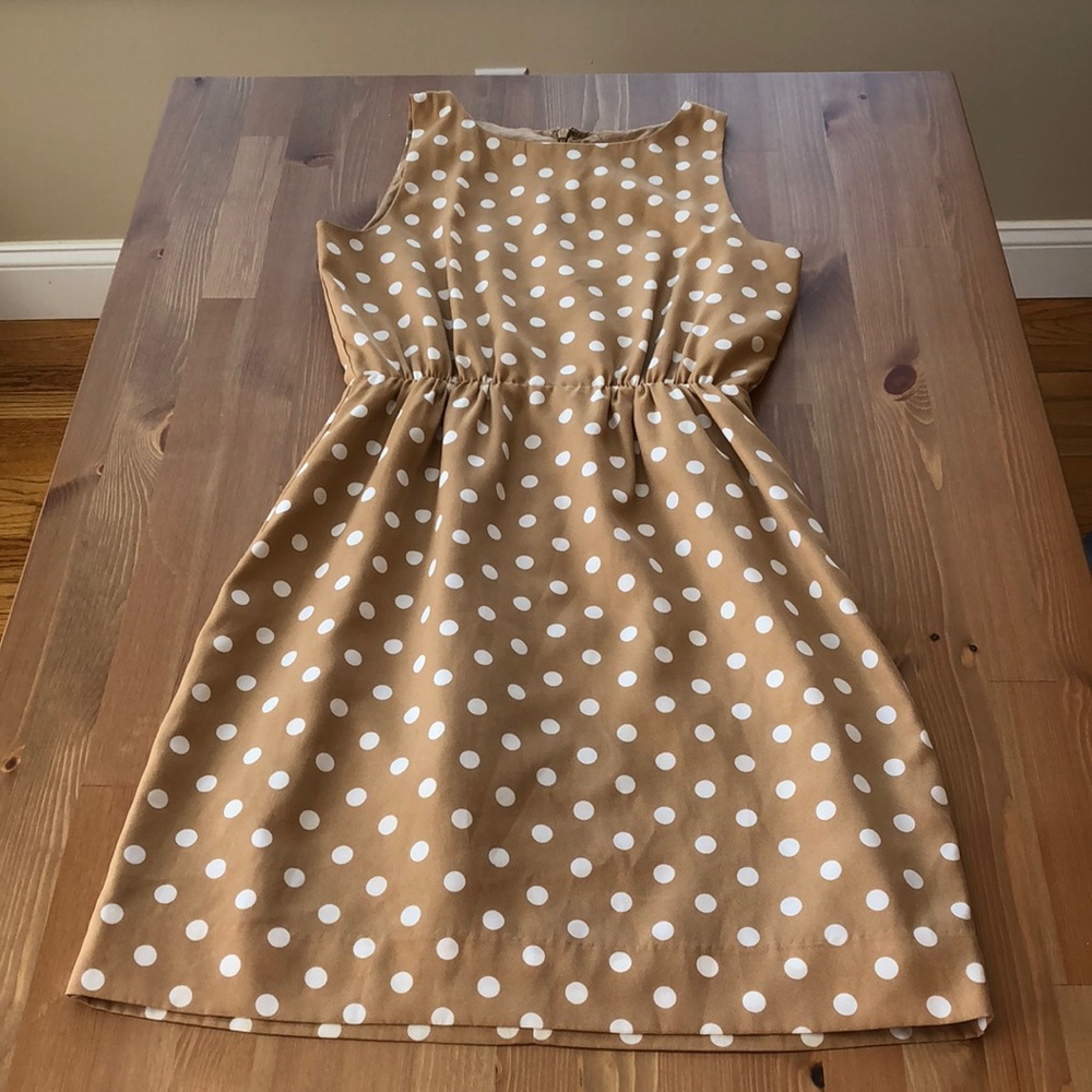 Polka dot J Crew dress, size 2